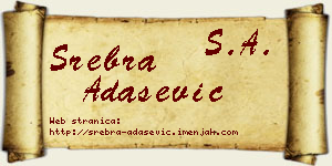 Srebra Adašević vizit kartica
